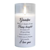 Dicksons PGC-06-23WH Led Candle Grandpa When I 6In White