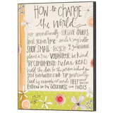 Dicksons PLK1114-955 Wall Plaque How To Change The World