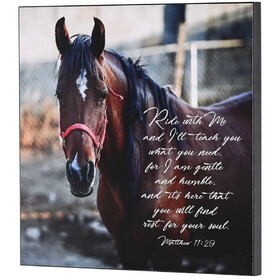 Dicksons PLK1212-955 Wall Plaque Ride With Me Matthew 11:29