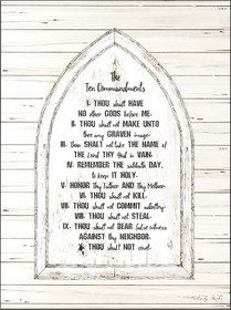 Dicksons PLK1216-2075 Plq Wall Ten Commandments Ex.20:3-17 Mdf