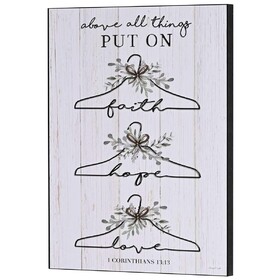 Dicksons PLK1216-449 Wall Plaque Faith Hope Love