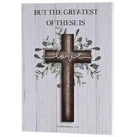 Dicksons PLK1216-467 Wall Plaque But The Greatest Of These