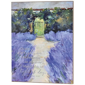 Dicksons PLK1620-977 Wall Plaque Lavender Gate The Path