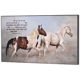 Dicksons PLK1810-943 Wall Plaque You Will Go Out In Joy