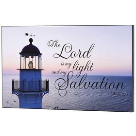 Dicksons PLK2012-982 Wall Plaque Lighthouse Psalm 27:1