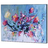 Dicksons PLK2015-446 Wall Plaque Floral Praise The Lord