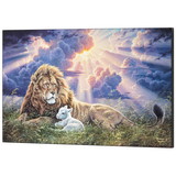 Dicksons PLK2214-1 Wall Plaque Lion Lamb Peace 22X14