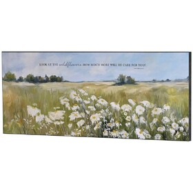 Dicksons PLK2410-447 Wall Plaque Look At The Wildflowers