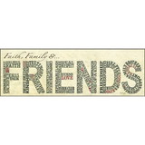 Dicksons PLK618-1120 Plaque Mdf Friends-Faith- Fami