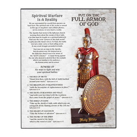 Dicksons PLK810-178 Plq Wall Armor Of God Ful Verse Mdf 8X10