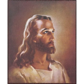 Dicksons PLK810-45 Plq Wall Head Of Christ Foiled Mdf 8X10