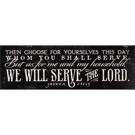 Dicksons PLK824-121 We Will Serve The Lord Wall Plaque