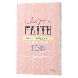 Dicksons PLKWW-6 Let Your Faith Be Bigger Wall Plaque