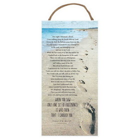 Dicksons plqh-612-100 Jute Hanging Footprints Plaque