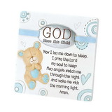Dicksons PLQR-160 Baby Bear God Bless Tabletop Plaque