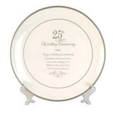 Dicksons PLT-113 Plate 25Th Wedding Anniversary