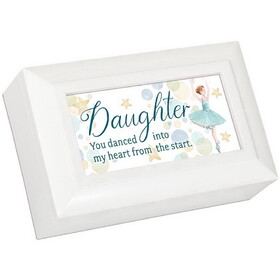 Dicksons PM6005WH Petite Keepsake Box Daughter, You White