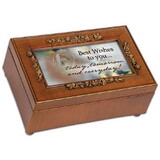 Dicksons PR326 Best Wishes Petite Rose Keepsake Box