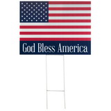 Dicksons SIGN-120 Yard Sign God Bless America Flag