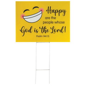 Dicksons SIGN-123 Yard Sign Smile Happy Are The People