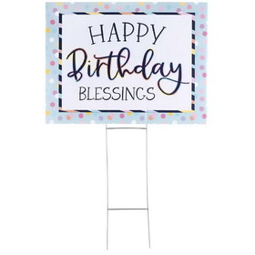 Dicksons SIGN-129 Yard Sign Happy Birthday Blessings