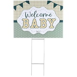 Dicksons SIGN-132 Yard Sign Welcome Baby Green