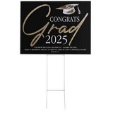 Dicksons SIGN-141 Yard Sign Congrats Grad 2025 With Stake