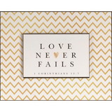 Dicksons SPLK108-333 Love Never Fails Double Layer Plaque