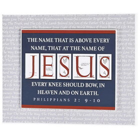 Dicksons SPLK1411-826 Stacked Wall Plaque Names Of Jesus 14X11