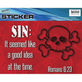 Dicksons SS-2027 Window Sticker-Sin 4X6.25