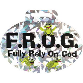 Dicksons SS-6048 Frog Small Holograph Sticker