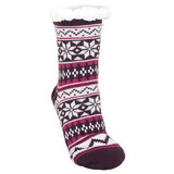 Dicksons SSFNS19PUR-CG Women's Purple Nordic Slipper Socks