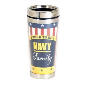 Dicksons SSMUG-322 Travel Mug Proud Navy Family 16 Oz