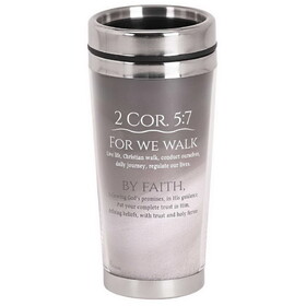 Dicksons SSMUG-389 Travel Mug We Walk By Faith Not By Sight