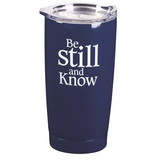 Dicksons SSTUMN-86 Be Still And Know Navy Tumbler