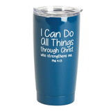 Dicksons SSTUMN-97 Tumbler I Can Do All Things Navy 20 Oz