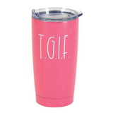 Dicksons SSTUMPK-35 Tumbler Thank God Forgiven Pink 20Oz