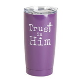 Dicksons SSTUMPU-18 Tumbler Trust In Him Purple 20 Oz