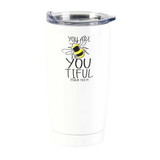Dicksons SSTUMW-130 Tumbler You Are Bee Youtiful White