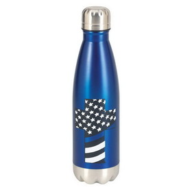 Dicksons SSWBBL-12 Water Bottle Patriotic Cross Blue 17Oz