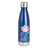 Dicksons SSWBBL-16 Water Bottle His Grace Is All Blue 17 Oz