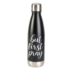 Dicksons SSWBBLK-1 Water Bottle But First Pray Black 17 Oz