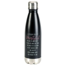 Dicksons SSWBBLK-6 Water Bottle Psalm For Hairstylist 17 Oz