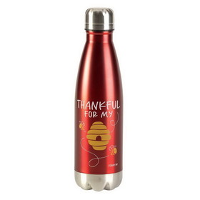 Dicksons SSWBR-4 Water Bottle Thankful For My Hive Red