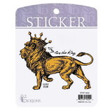 Dicksons STKR-4030 Sticker Golden Lion Long Live The King