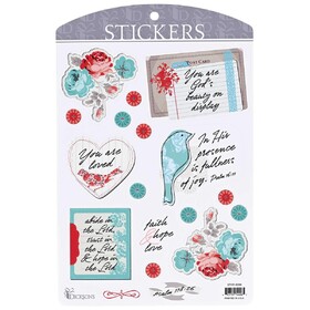 Dicksons STKR-6044 Sticker Floral Bird Collection