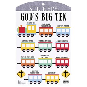 Dicksons STKR-6048 Sticker Kids Gods Big Ten Collection