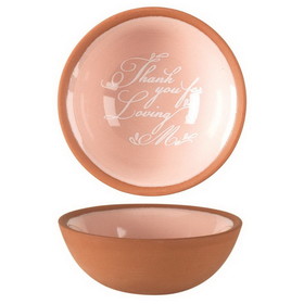 Dicksons TERCOT-TRA-54 Terracotta Tray Thank You For Loving Me