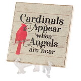 Dicksons TILE-2QIV Tile Cardinals Appear When Angels Ivory