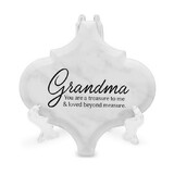 Dicksons TLC27 Tbltop Tile Grandma White Arabesque